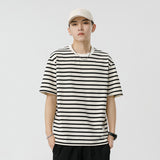 Mariner Shirt Women's Haipeng Cloud Men's Summer Stripes Short-Sleeved T-shirt Men's Casual Loose