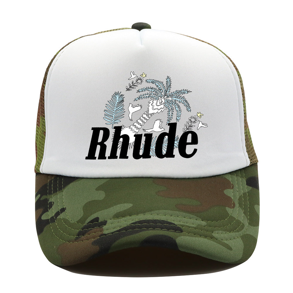 Rhude Hat Fashion Net Cap Hip Hop Baseball Cap