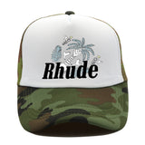 Rhude Hat Fashion Net Cap Hip Hop Baseball Cap