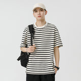 Mariner Shirt Women's Haipeng Cloud Men's Summer Stripes Short-Sleeved T-shirt Men's Casual Loose