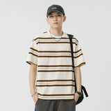 Mariner Shirt Women Haipeng Cloud Men's Clothing Summer Loose Couple Striped Short Sleeve T-shirt Casual