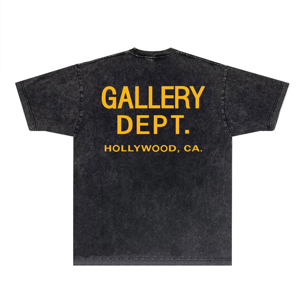 Gallery Dept T Shirts Tee Shirt Washed and Worn Short Sleeve T-shirt Blouse