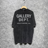 Gallery Dept T Shirts Tee Shirt Washed and Worn Short Sleeve T-shirt Blouse