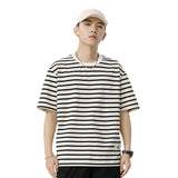 Mariner Shirt Women's Haipeng Cloud Men's Summer Stripes Short-Sleeved T-shirt Men's Casual Loose