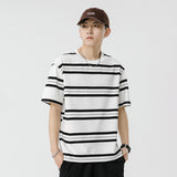 Mariner Shirt Women Haipeng Cloud Men's Clothing Summer Loose Couple Striped Short Sleeve T-shirt Casual