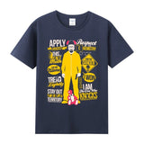 Heisenberg T Shirt Summer round Neck Short Sleeve T-shirt Men's Deadly Poison Master Gusi Heisenberg