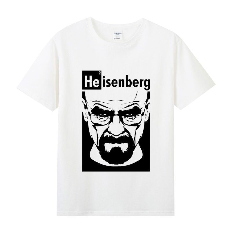 Heisenberg T Shirt Summer round Neck Short Sleeve T-shirt Men's Deadly Poison Master Gusi Heisenberg