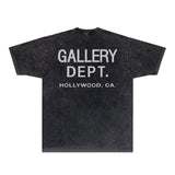Gallery Dept T Shirts Tee Shirt Washed and Worn Short Sleeve T-shirt Blouse