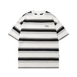Mariner Shirt Japanese-Style Retro Summer Boy's Short Sleeve T-shirt Striped Navy-Striped Shirt