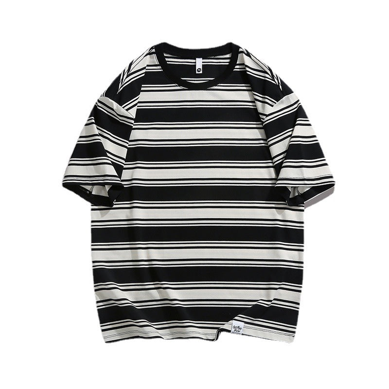 Mariner Shirt Women Haipeng Yun Men's Short-Sleeved T-shirt Men's Summer Top Couple's Shirts Striped T-shirt