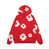 Denim Tears Outfit:Hoodie/Sweatpants (Separate Purchase Options) Loose Hooded Sweatshirt Casual Sweatpants