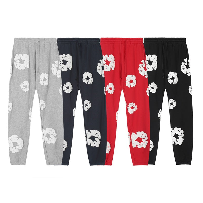 Denim Tears Outfit:Hoodie/Sweatpants (Separate Purchase Options) Loose Hooded Sweatshirt Casual Sweatpants