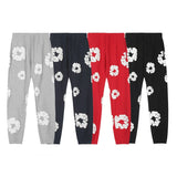 Denim Tears Outfit:Hoodie/Sweatpants (Separate Purchase Options) Loose Hooded Sweatshirt Casual Sweatpants