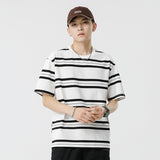 Mariner Shirt Women Haipeng Cloud Men's Clothing Summer Loose Couple Striped Short Sleeve T-shirt Casual