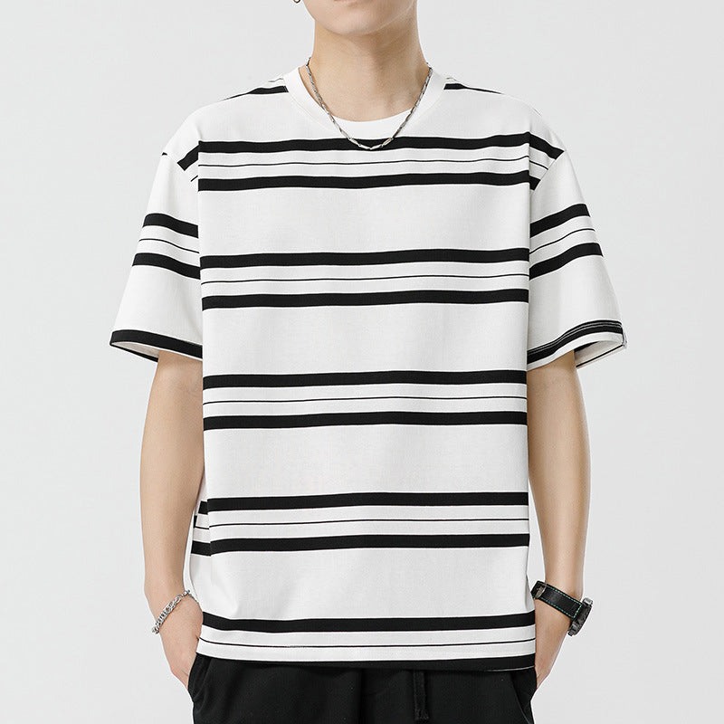 Mariner Shirt Women Haipeng Cloud Men's Summer Stripes T-shirt Short Sleeve Men's American Fashion Brand