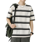 Mariner Shirt Summer Couple's Short-Sleeved T-shirt Japanese Leisure Loose