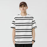 Mariner Shirt Women Haipeng Cloud Men's Clothing Summer Loose Couple Striped Short Sleeve T-shirt Casual