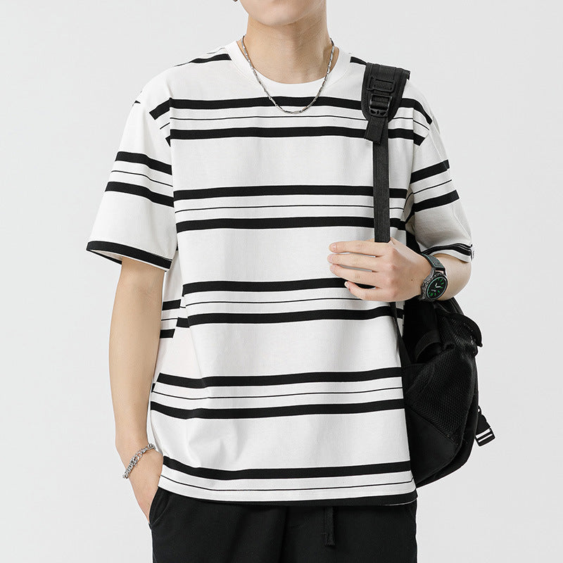 Mariner Shirt Women Haipeng Cloud Men's Summer Stripes T-shirt Short Sleeve Men's American Fashion Brand