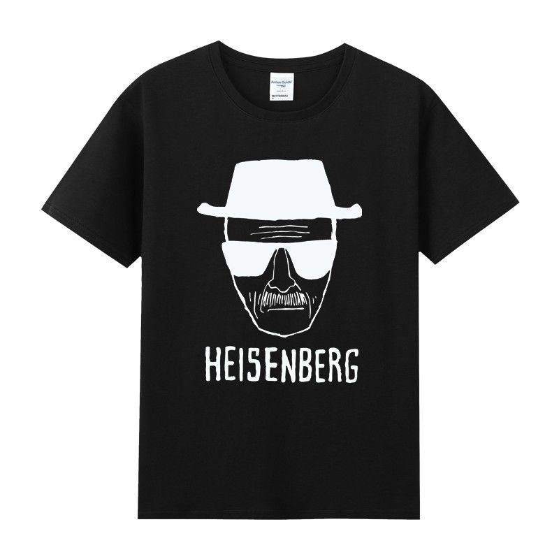Heisenberg T Shirt Summer round Neck Short Sleeve T-shirt Men's Deadly Poison Master Gusi Heisenberg