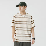 Mariner Shirt Women Haipeng Cloud Men's Clothing Summer Loose Couple Striped Short Sleeve T-shirt Casual