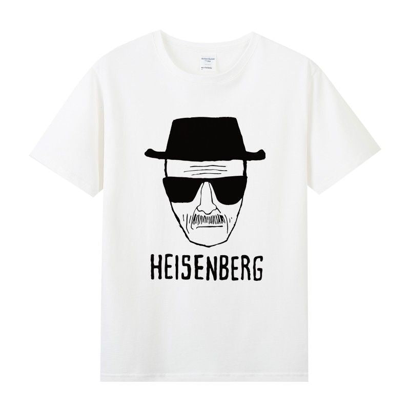 Heisenberg T Shirt Summer round Neck Short Sleeve T-shirt Men's Deadly Poison Master Gusi Heisenberg