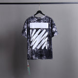 Off White T Shirts Tie-Dye Process Loose Men'S And Women'S Same Style Pure Cotton Short Sleeves