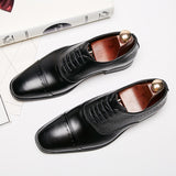 Men's Dress Shoes Classic Leather Oxfords Casual Cushioned Loafer Men's Shoes Business Formal Wear Casual Formal Wear Leather Shoes