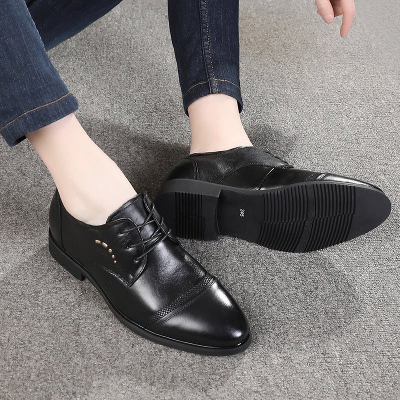 Men's Dress Shoes Classic Leather Oxfords Casual Cushioned Loafer Casual Leather Shoes Men's Casual Leather Shoes