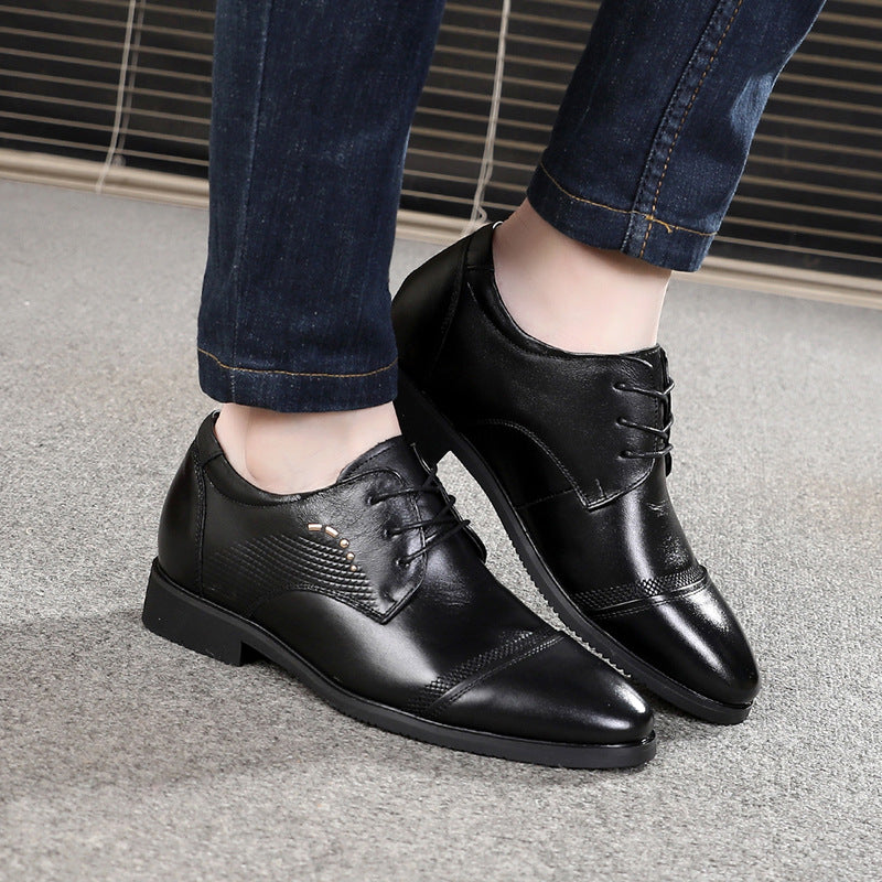 Men's Dress Shoes Classic Leather Oxfords Casual Cushioned Loafer Casual Leather Shoes Men's Casual Leather Shoes