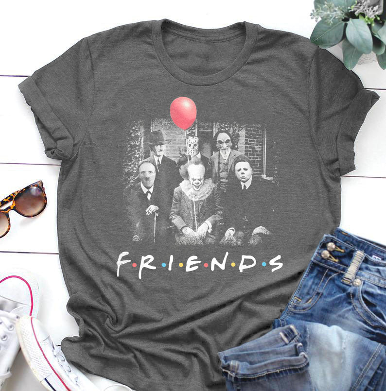 Halloween Costumes Women's Printed Short-Sleeved T-shirt