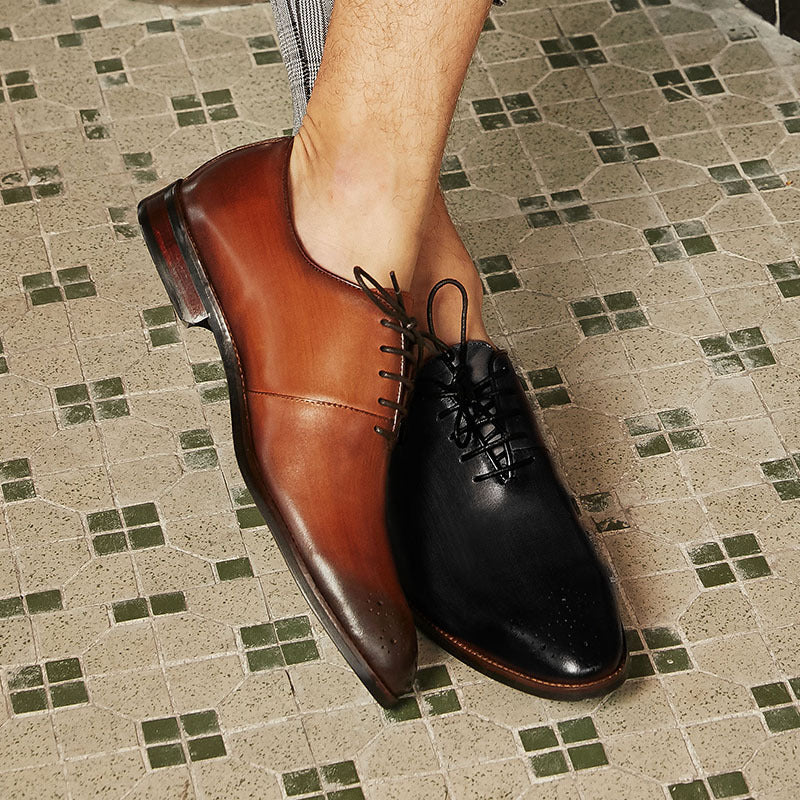 Men's Dress Shoes Classic Leather Oxfords Casual Cushioned Loafer Autumn and Winter Casual Men's Shoes Leather Shoes Fashion Fashion Formal Wear