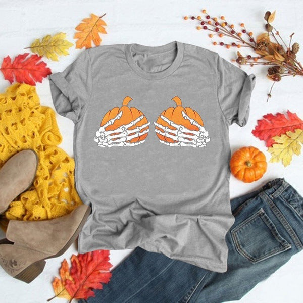 Halloween Costumes Printed Short-Sleeved T-shirt