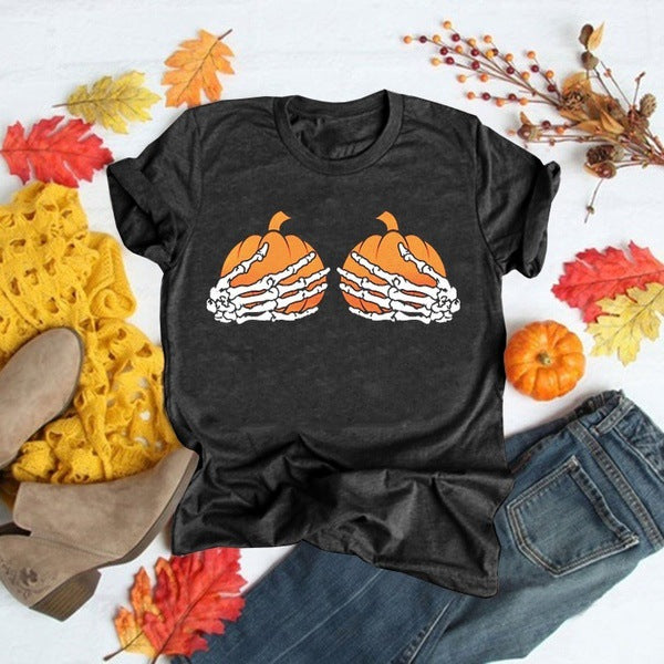 Halloween Costumes Printed Short-Sleeved T-shirt