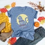 Halloween Costumes Cat Personalized Printed Pattern Short Sleeve T-shirt