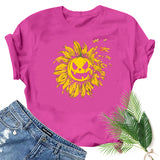 Halloween Costumes Printed Short-Sleeved T-shirt for Women