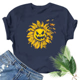 Halloween Costumes Printed Short-Sleeved T-shirt for Women