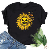Halloween Costumes Printed Short-Sleeved T-shirt for Women