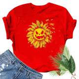 Halloween Costumes Printed Short-Sleeved T-shirt for Women