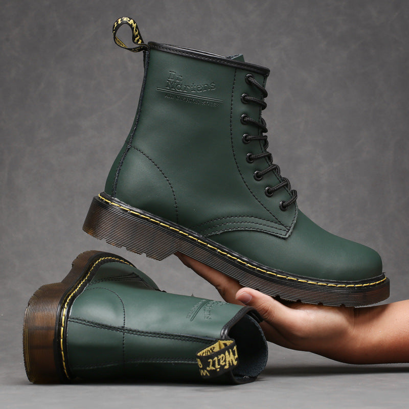 Men's Boots Work Boot Men Casual Hiking Boots Dr. Martens Boots Men's British Style Large Size Boots Men's Shoes