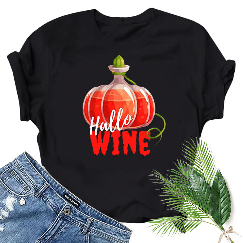 Halloween Costumes Printed Short-Sleeved T-shirt