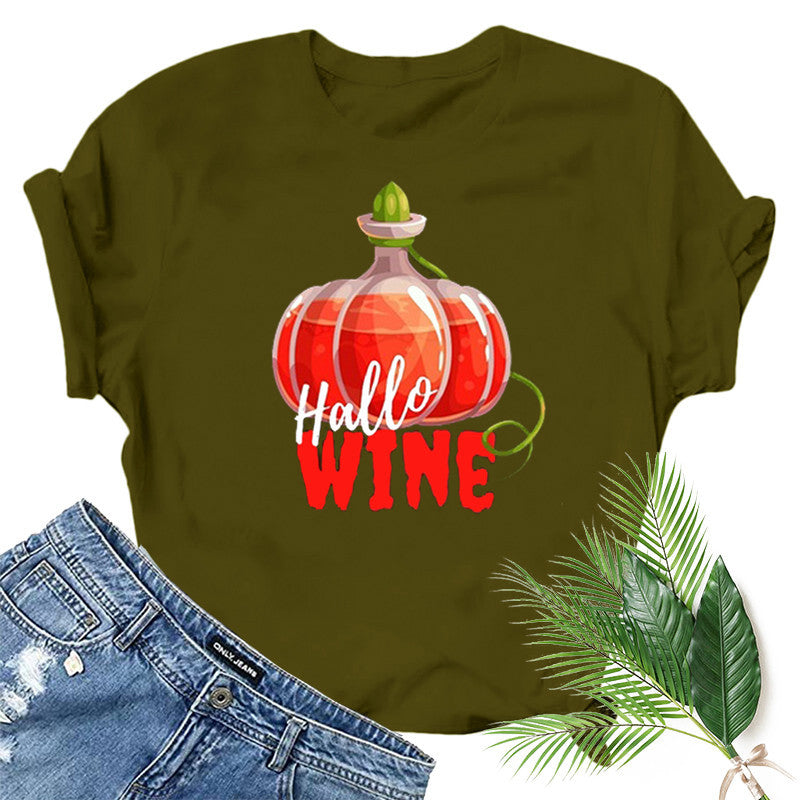 Halloween Costumes Printed Short-Sleeved T-shirt