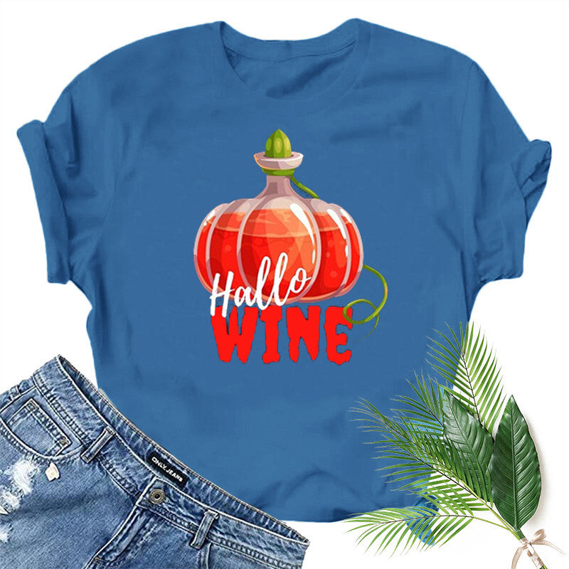 Halloween Costumes Printed Short-Sleeved T-shirt