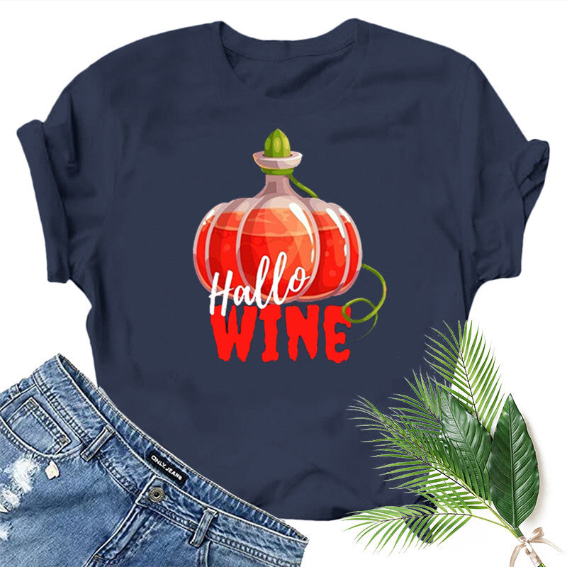 Halloween Costumes Printed Short-Sleeved T-shirt
