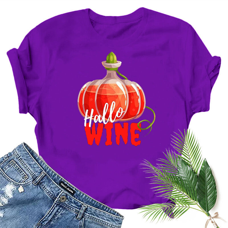 Halloween Costumes Printed Short-Sleeved T-shirt