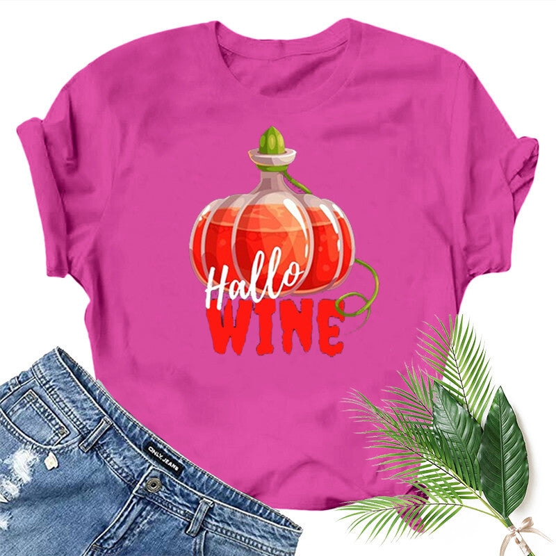 Halloween Costumes Printed Short-Sleeved T-shirt