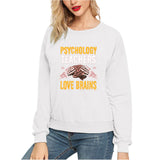 Halloween Costumes Fun Pattern Printed Long Sleeve Capless round Neck Sweater