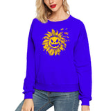 Halloween Costumes Sunflower Pumpkin Smiley Face Printed Long Sleeve Capless round Neck Sweater