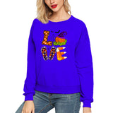 Halloween Costumes Love Fun Pattern Printed Long Sleeve Capless round Neck Sweater