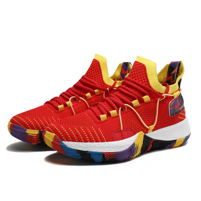 Men Basketball Shoeses Men's Outdoor Basketball Boots Mesh Breathable Sneakers Men's Large Size
