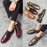 Men's Dress Shoes Classic Leather Oxfords Casual Cushioned Loafer Men's Shoes Autumn Business Leather Shoes Men's Daily Fashion